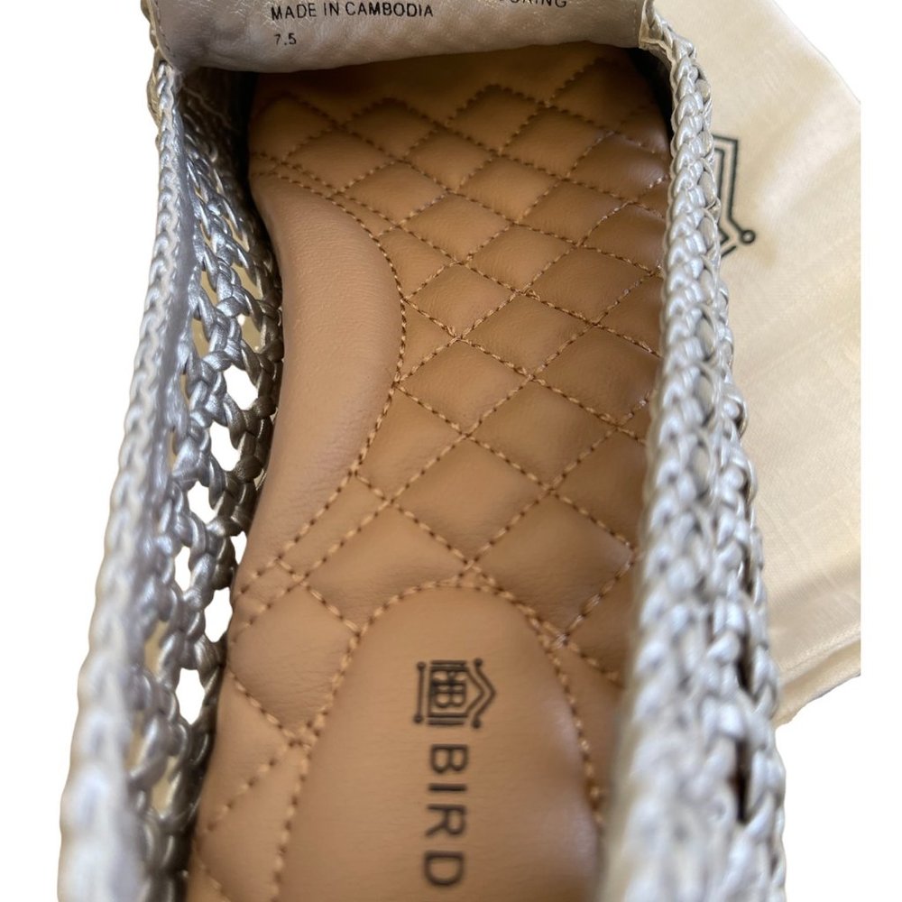 "SPECIAL PRICE " Birdies The Starling Woven Loafers SILVER - Picture 7 of 7